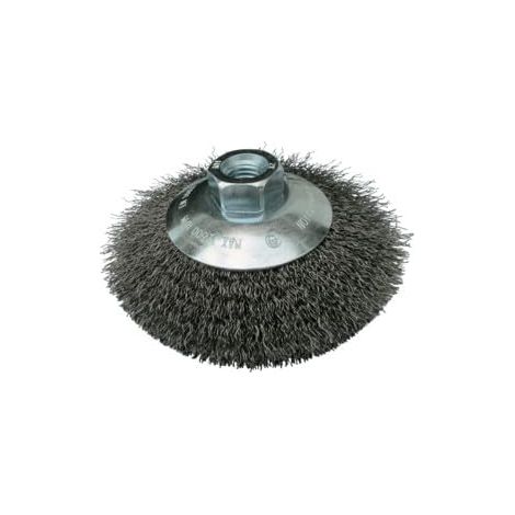 KLINGSPOR BROSSE CONIQUE 115 MM FILETAGE M 14 0,3 ACIER