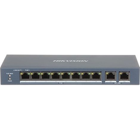 Hikvision Switch 8 Porte PoE Ethernet Unmanaged DS-3E0310P-E/M