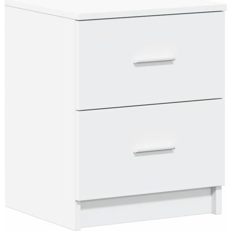 Maison Exclusive - Comodino con 2 Cassetti Bianco 40x36x50 cm