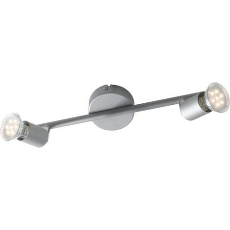BARRA 2 SPOT LED COOPER GU10 10W 30XH14CM SILVER (1/2)