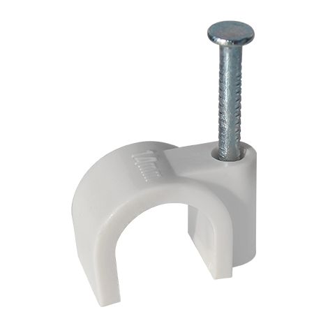Boîte de 100 attaches pontets Ø14 pour tubes IRL et câbles - Gris - Eur'Ohm