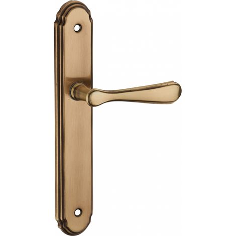 Thirard – Ensemble de poignées pour porte intérieure Arthemis – Laiton patiné – Entr'axes 195mm – Carré 7mm – Usage porte intérieure (1/2)