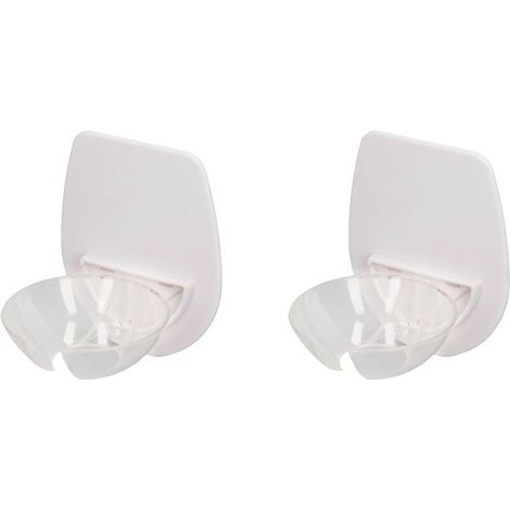 2 Pièces Porte-verre à Vin en Plastique, Ventouse de Bain en Verre à Vin pour Bière Vin, Porte-gobelet à Vin Mural Portable, Porte-boisson pour Douche, Salle de Bain, Porte-gobelet Romant