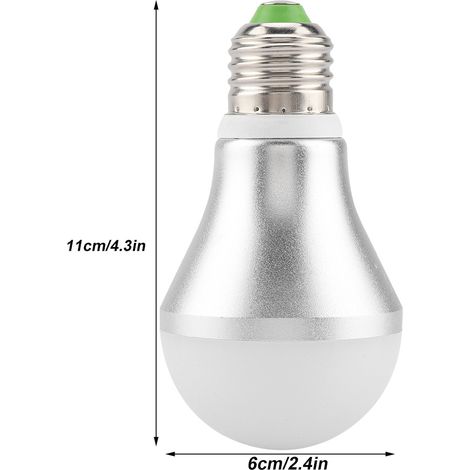 Ampoule LED E27 5W à détecteur de mouvement automatique, 6500K, AC85-265V (1/5)