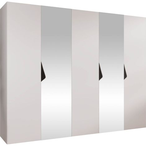 Armario Hartford 626, Blanco, 202x250x52cm, Puertas de armario: Con bisagras, Número de estantes: 0 (1/5)