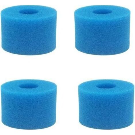 Schaumstoff-Poolfilter für Intex Typ S1 - Filterschwamm Typ S1 - Schaumstofffilter für Spa, Schwimmbad - Wiederverwendbar und waschbar (4 Stück) (1/5)