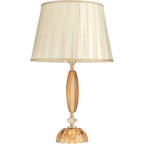 Lampe de table classique en verre et cristal Cecilia 25 (1/2)