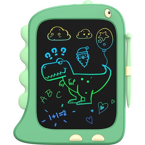 8.5" Dinosaur Lcd Writing Board (green), Graphic Board, Magic Stone Board, 2 3 4 5 6 7 Year Old Children's Drawing Board Birthday Gift For Girls A (1/5)