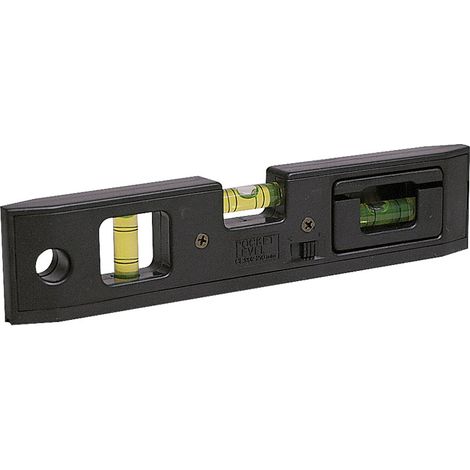 Metrica LIVELLA TASCABILE A 3 BOLLE IN ABS CON BASE MAGNETICA  cm. 21