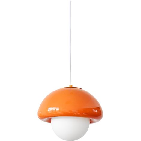 Lampada a sospensione Pop Mushroom in ceramica con attacco E27, colore arancione AUTRES (1/2)