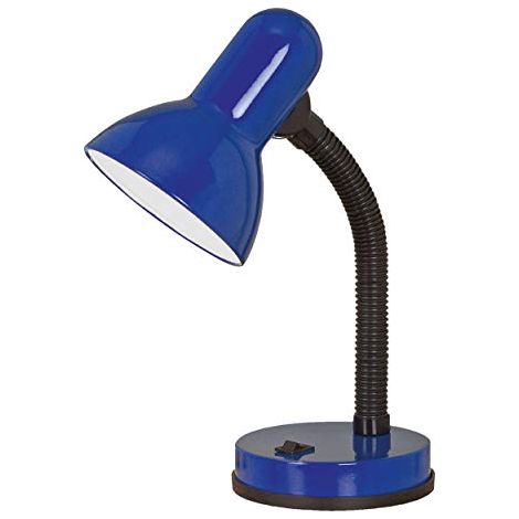 Lampada Da Scrivania Basic Blu Braccio Flessibile Eglo (1/4)