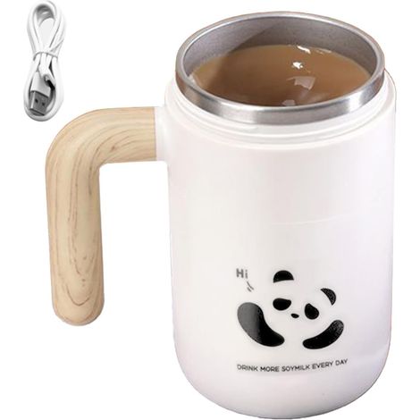 Mug À Mélange Automatique Mug Mélangeur Automatique Rechargeable Silencieux  Tasse Mélangeuse De Boissons Pour Maison Et Bureau Pour Lait, Boissons, Cacao, Thé Et Chocolat Chaud (1/5)