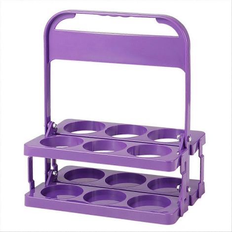 Casier à Bouteilles Réutilisable en Plastique pour Vin et Bière, Parfait pour Pique-Niques et Fêtes (1/5)
