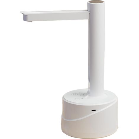 Pompe à eau électrique de bureau, distributeur de bouteille d'eau intelligent, idéal pour le camping (blanc) (1/5)