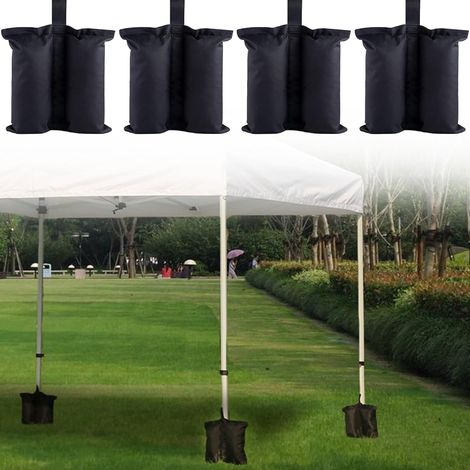 Sac de Lestage pour Tonnelle,4PCS Poids pour Tonnelle,Poids Pavillon Sacs de Sable,Sacs de Sable Pieds Pavillon,Poids de Lestage Pergola,pour Tonnelle pour Tente Pop-up,Auvent Parasol (Style 2-4pcs) (1/5)