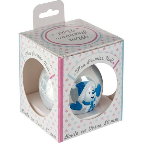 Sfera di vetro di natale di lusso 80 mm - Atmosphera créateur d'intérieur (1/5)