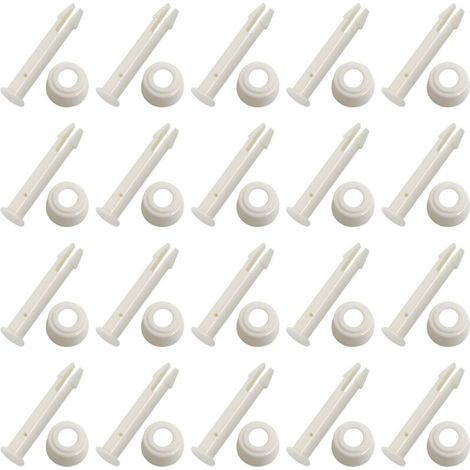 20 Goupilles de Joint de Piscine en Plastique pour Piscine Commune Pins avec Joints pièces de Rechange pour Piscine Frame, Replacement Spare Parts(5,5 cm) (1/5)