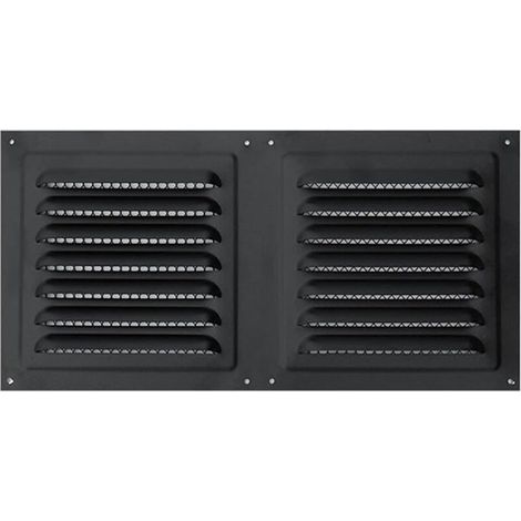 Griglia di ventilazione in acciaio inox resistente alla pioggia (300 x 150 mm)