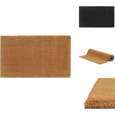 Tapis de porte naturel 90x150 cm fibre de coco touffeté - Tapis D'entrée - Paillasson Coco - Tapis Exterieur - Tapis Interieur - Antidérapant (1/5)