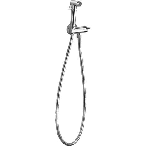 Ensemble douchette hygiénique avec support à encastrer carré (1/5)