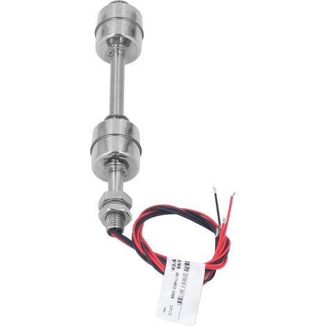 Contrôleur de niveau d'eau à double flotteur 150 mm en acier inoxydable, capteur de niveau 0-110 V, interrupteur à 2 billes (1/5)