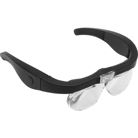 Loupe frontale grossissante 5X avec éclairage LED, loupe de précision pour bijoux et autres travaux manuels, avec plusieurs lentilles et 2 LED. Outil idéal pour le bricolage, la réparation d'horloges (1/4)