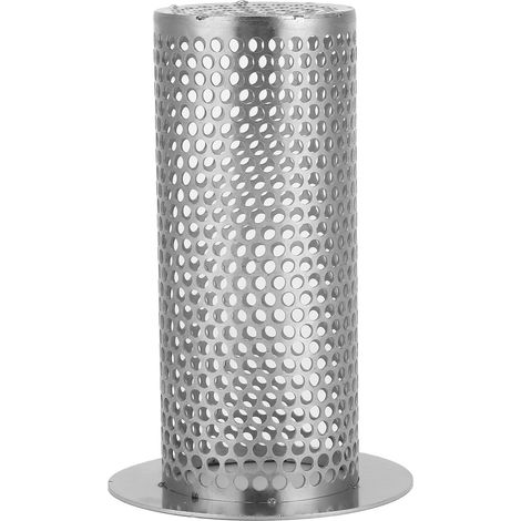Filtre de bonde de lavabo en acier inoxydable, protection pour évier et sol, accessoires de cuisine et de salle de bain. Diamètre intérieur : 4,2 cm, hauteur : 10 cm, diamètre extérieur : 6,5 cm. (1/5)