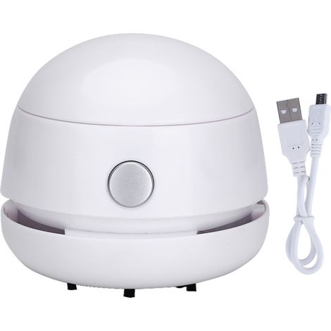 Aspirateur de bureau, mini aspirateur de table, idéal pour nettoyer la poussière, les cheveux, les miettes et les débris sur ordinateur portable, piano, ordinateur, voiture et niche pour animaux. (1/4)