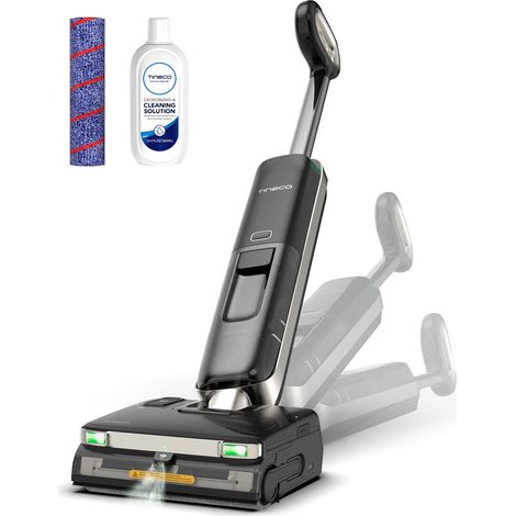 Tineco Floor One S9 Master Aspirateur Laveur sans Fil, Technologie ThermoBlast, Lavage du Sol à l’Eau Chaude, Raclette StreakFree, Ultra-Mince de 9,9 cm, FlashDry 85℃, 23 KPa, portée à Plat 180 (1/5)
