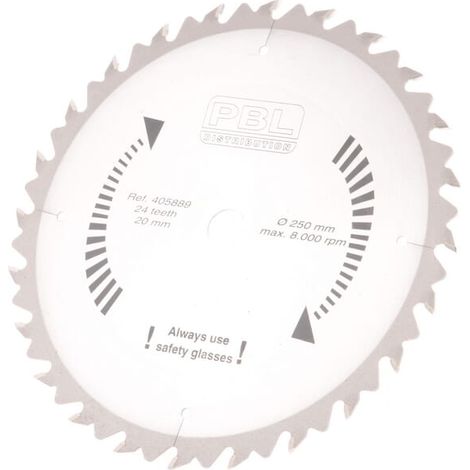 Lame de scie 250x20x2 mm 24 dents carbure Widia ref FGP015120K