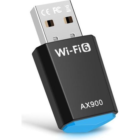 Clé WiFi 6 pour PC, Puissante AX900 Mbps Double Bande 5,8Ghz/2,4Ghz, Dongle WiFi Adaptateur USB WiFi Clé pour Windows 11/10 (1/5)