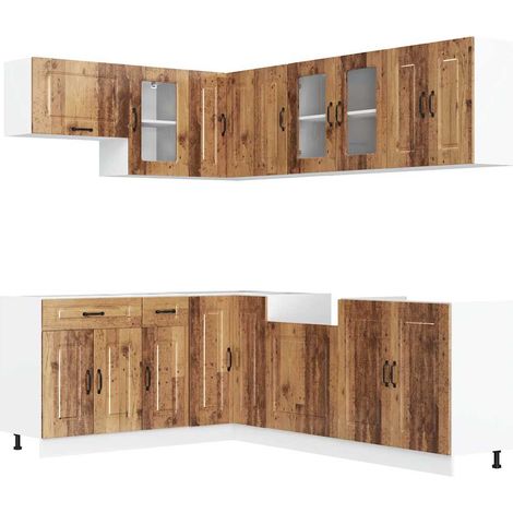 Maison Exclusive - Mueble cocina Kalmar madera vieja 11 pzas made (1/5)