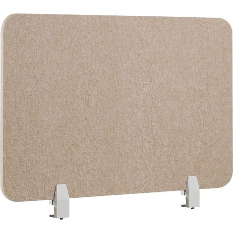 Desk Screen 80 x 50 cm Beige SPLIT (1/5)