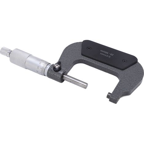 Micromètre portable en alliage stable, mesure précise de surface, calibre d'épaisseur 25-50/0,01 mm (1/5)