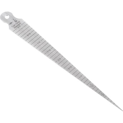 Inspection de soudeur, jauge conique, mesure métrique/impériale 1-15 mm, trou d'épaisseur de coin en acier inoxydable pour l'industrie et la maison (1/5)