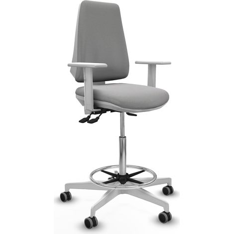 Tabouret piqueras y crespo Elche blanc mousse découpée (1/2)