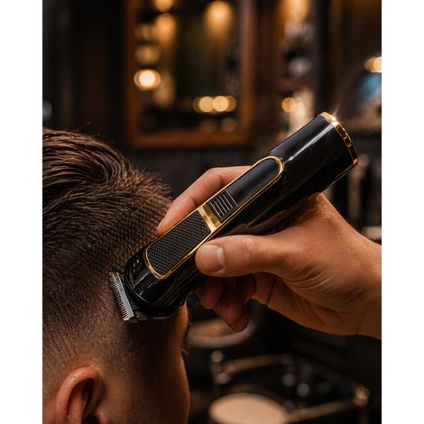 Tondeuse à cheveux Aigostar 5W 500mAh rechargeable USB lavable, peignes guides inclus, performante pratique pour entretien capillaire à la maison