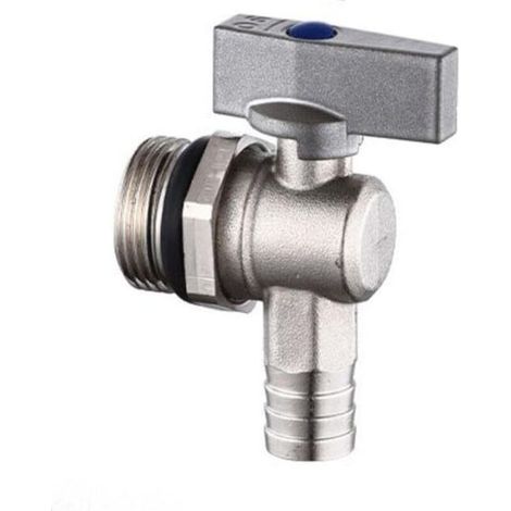 Vanne de vidange pour collecteur de chauffage au sol, évacuation de radiateur et vanne d'eaux usées, débit élevé de 0,6 à 2,5 cm, raccord essentiel (2,5 cm) (1/5)