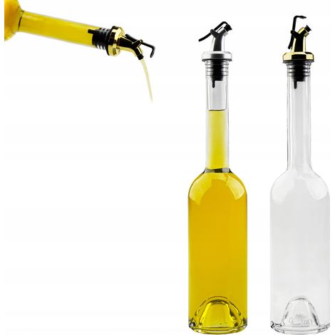 Set - 1 bottiglia FENICE da 500 ml + 1 dispenser/versatore in plastica per olio d'oliva e olio