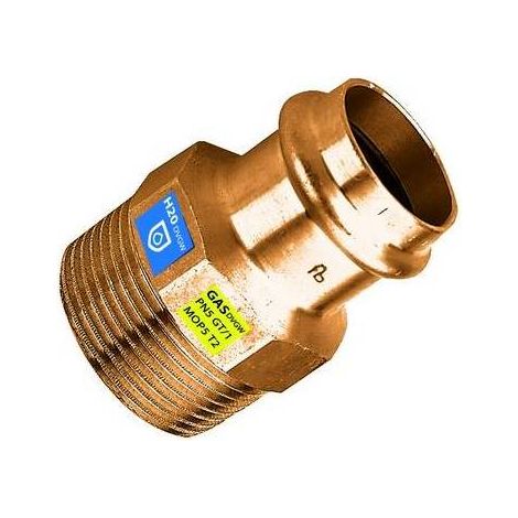 MANICOTTO IN BRONZO A PRESSARE FXFIL M ACQUA/GAS Misura: Diam. 12 x 1/2