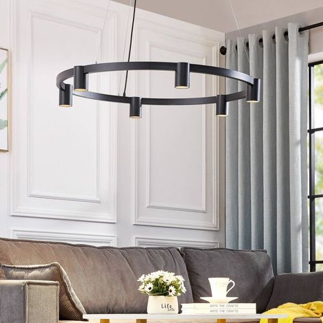 [NEUWERTIG] B-Ware Arcchio Leuchte Pendelleuchte Hängeleuchte Brinja schwarz Aluminium Innen 6fl (1/2)