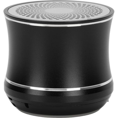 Mini enceinte Bluetooth étanche IP67, connexion automatique, portable et sans fil avec radiateur de basses pour salle de bain, vélo, voiture, noire (1/5)