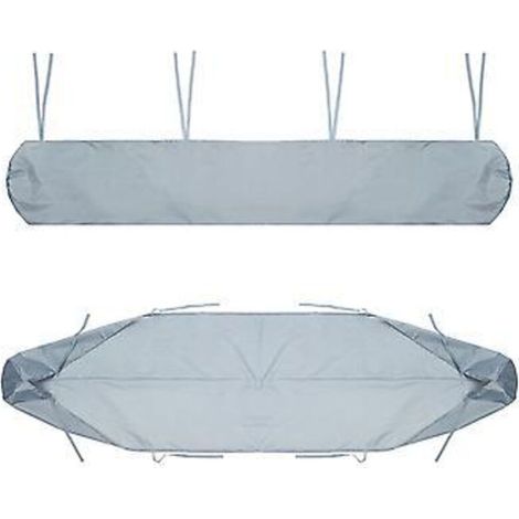 Toile de protection pour store extérieur, argentée, 3 m / 9,84 pi, pour store de terrasse, store enrouleur rétractable, en tissu Oxford anti-poussière, protection contre la pluie