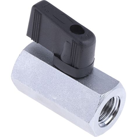 Robinet à bille hydraulique RS PRO, G 1/4, en Laiton chromé ( Prix pour 1 )