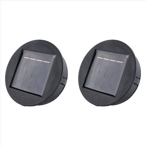 Lot de 2 Batteries Rondes Li-Ion pour Éclairage LED Solaire Smart Garden avec Chargeur (1/4)