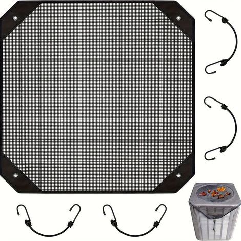 Housse de protection imperméable pour climatiseur extérieur en maille,Idéale pour terrasse, systèmes muraux, utilisation dans la cour, design résistant aux intempéries(71x71cm) (1/5)