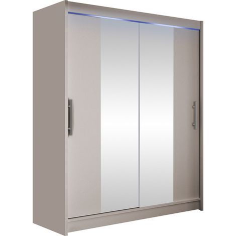 Armoire Closico Camera II, Cachemire, 200x150x58cm, Portes d'armoire: Coulissantes, Nombre d'étagères: 5, LED: Disponible (1/5)