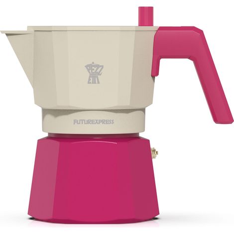 Caffettiera italiana - PEZZETTI - FUTUREXPRESS - Alluminio - 3 tazze - Fucsia