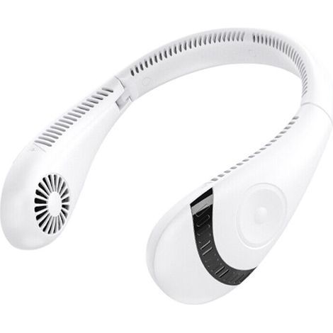 Wiederaufladbarer, tragbarer Nackenventilator mit USB-Anschluss, ohne Rotorblätter, 5000 mAh (UK) (1/5)