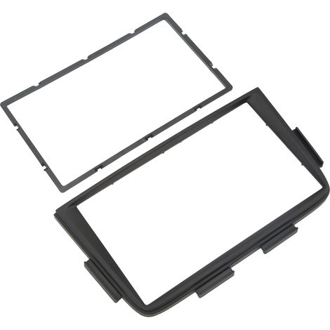 Kit cadre tableau bord autoradio 2 DIN noir brillant ABS pour ACURA MDX 2001-2006 facia installation GPS DVD (1/5)